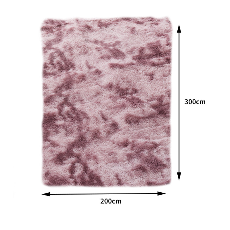 Floor Rug Shaggy Rugs Soft Large Carpet Area Tie-dyed Noon TO Dust 200x300cm