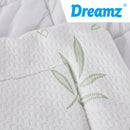 Dreamz Bamboo Pillowtop Mattress Topper Protector Waterproof Cover King Single