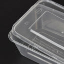 500 Pcs 1000ml Take Away Food Platstic Containers Boxes Base and Lids Bulk Pack