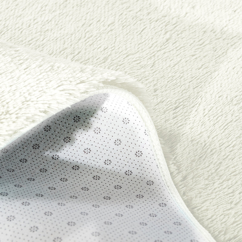 Designer Soft Shag Shaggy Floor Confetti Rug Carpet Home Decor 80x120cm Cream
