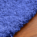 Ultra Soft Anti Slip Rectangle Plush Shaggy Floor Rug Carpet in Blue 160x225cm