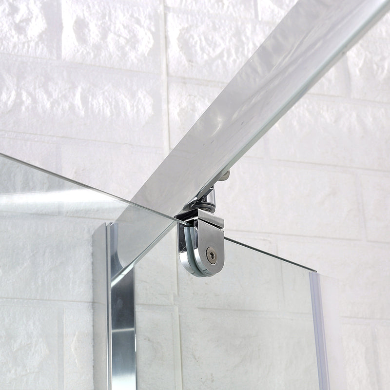 Levede Bath Shower Enclosure Screen Seal Strip Glass Shower Door 760x760x1900mm