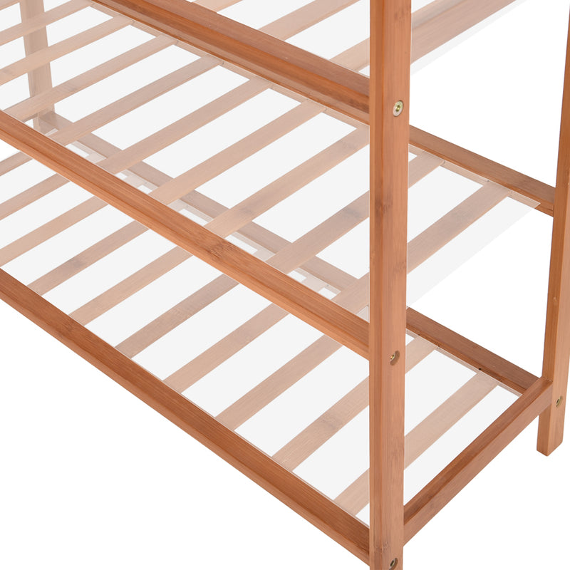 Levede 3 Tiers Bamboo Shoe Rack Storage Organizer Wooden Shelf Stand Shelves