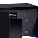 Levede Buffet Sideboard Cabinet High Gloss Storage Modern Doors Cupboard Black