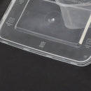 100 Pcs 750ml Take Away Food Platstic Containers Boxes Base and Lids Bulk Pack