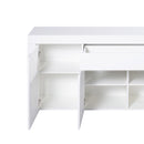 Levede Buffet Sideboard Cabinet High Gloss Storage Modern Doors Cupboard White