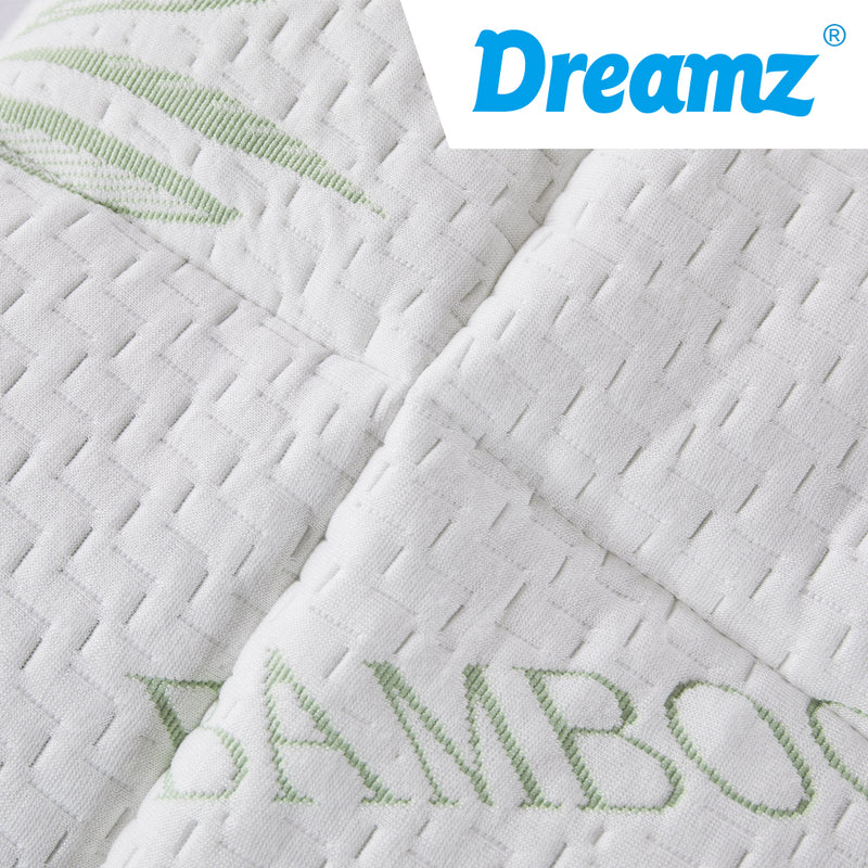 Dreamz Bamboo Pillowtop Mattress Topper Protector Waterproof Cover King Single