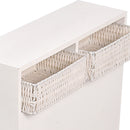 Levede Bathroom Toilet Storage Cabinet Tissue Box Holder Drawer Basket Wheels