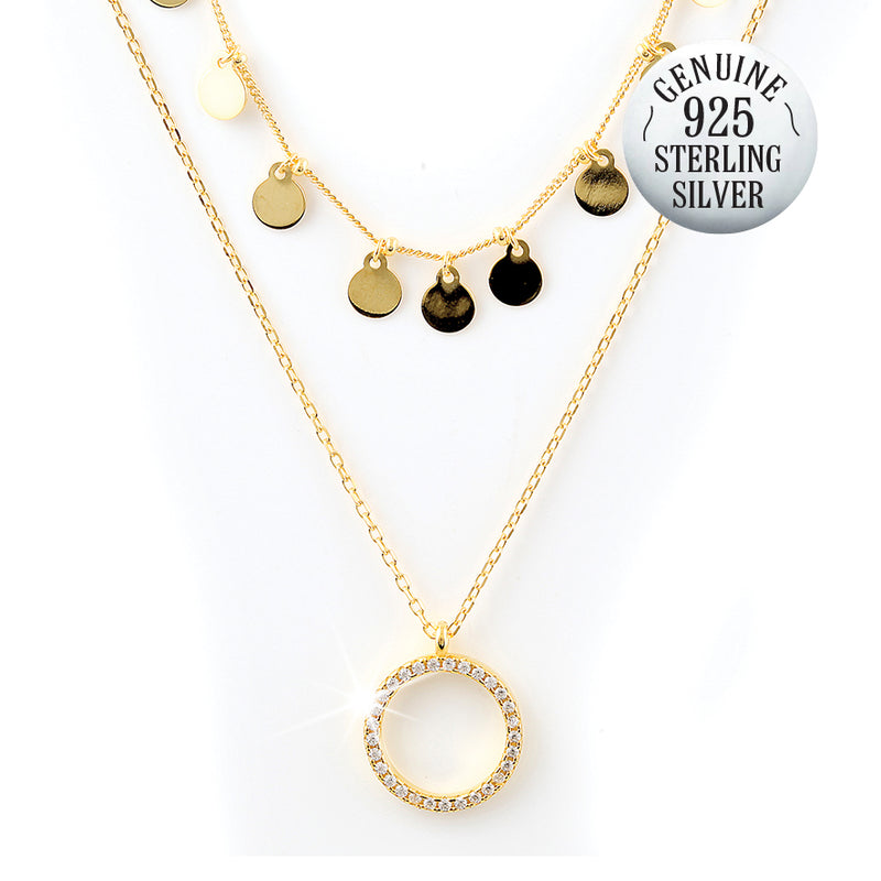 DANICA GOLD PLATED NECKLACE + FREE SURPRISE EARRINGS
