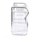 3 Tier Stainless Steel Dish Rack Drainer Tray Kitchen Storage Cup Cutlery Holder