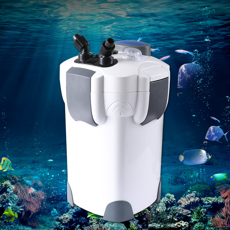 Canister Filter Aquarium External Aqua Pump Fish Water Tank Sponge Pond 1400L/H