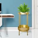 Levede 2 Tier Plant Stand Metal Flower Pots Rack Garden Shelf Outdoor Indoor