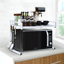 Microwave Oven Shelf Kitchen Organiser Storage Rack Holder Adjustable White