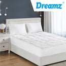 Dreamz Bamboo Pillowtop Mattress Topper Protector Waterproof Cool Cover Queen