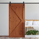 3.66M Antique Classic Style Double Sliding Barn Door Hardware Track Roller Kit