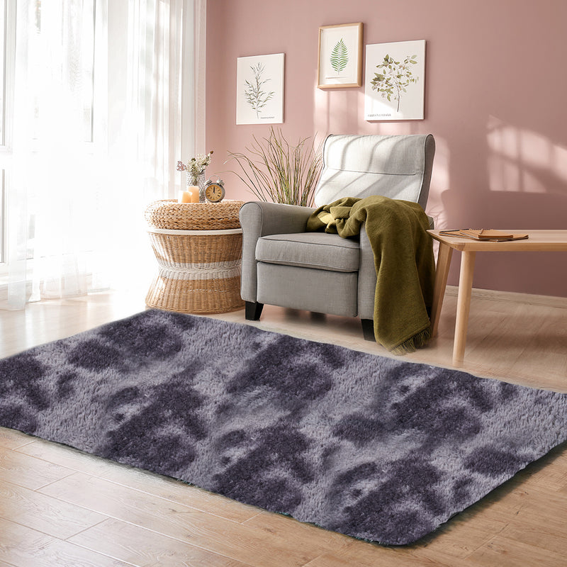 Floor Rug Shaggy Rugs Soft Large Carpet Area Tie-dyed Midnight City 160x230cm