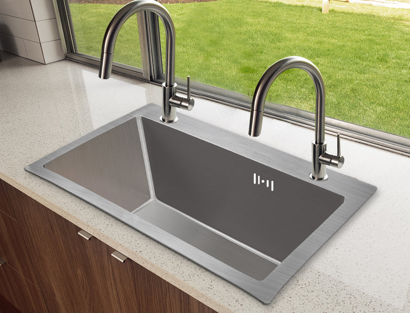 Stainless Steel Kitchen Sink Under/Topmount Sinks Laundry Single Bowl 440 X440MM