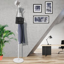 Clothes Stand Garment Coat Rack Metal Rail Portable Hanger Stand Organizer White