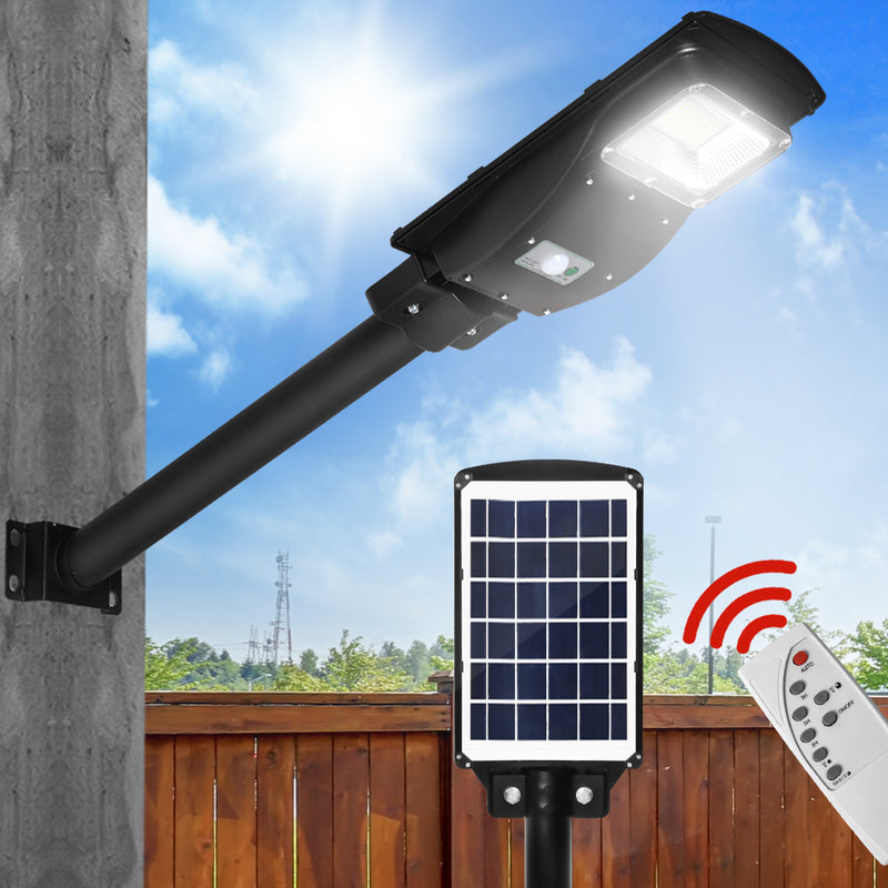 Solar Sensor LED Street Lights Flood Garden Wall Light Motion Pole Outdoor 30W