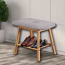 Shoe Bench Bamboo Shoes Storage Cushion Seat Rack Shelf Cabinet Organiser M