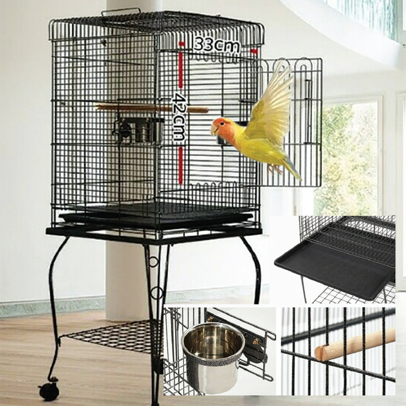 SQUARE TOP 145CM BIRDCAGE AND STAND