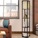 CORNER SHELF WITH LAMP