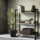 3 TIER METAL BOOK SHELF