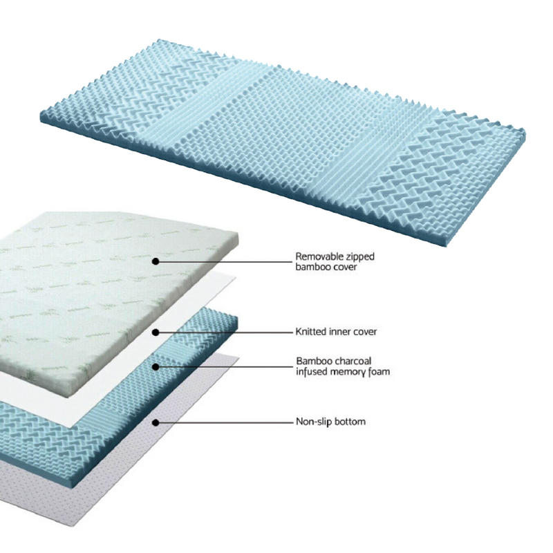 SINGLE BED MEMORY FOAM MATTRESS TOPPER