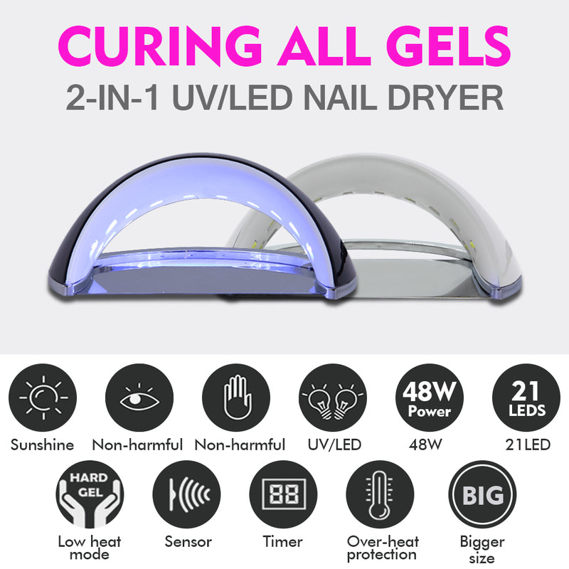Salon Chic LED UV Nail Lamp Gel Polish Dryer Manicure Curing Smart Sensor Light