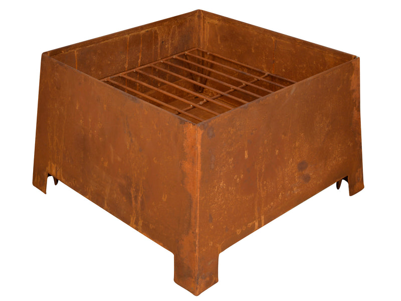 RUSTIC SQUARE FIRE PLACE 38 X 38 X 24CM