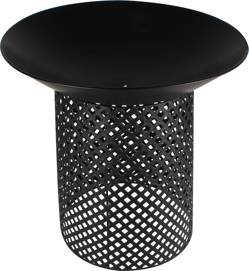 BLACK IRON ROUND FIRE PIT W/ STAND 56x56x58CM