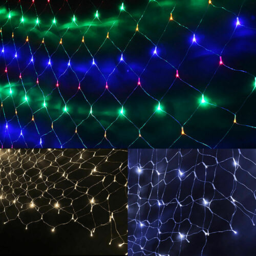 320LED Fairy Lights Net Mesh Curtain Wedding Party XMAS Tree D?cor Cool White