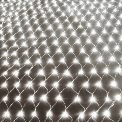 320LED Fairy Lights Net Mesh Curtain Wedding Party XMAS Tree D?cor Cool White