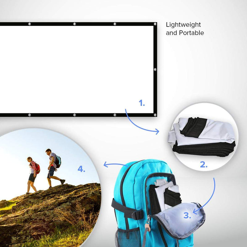 120inches Portable Screen for PIQO Projector - The world's smartest 1080p mini pocket projector