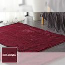 BURGUNDY SHAGGY RUG