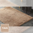 TAN SHAGGY RUG