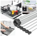 space saving roll up dish rack