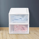 Storage Drawers Set Cabinet Tool Organiser Box  Drawer Plastic Stackable 2PK S