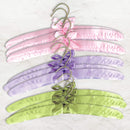 SET OF 9 SATIN COAT HANGERS