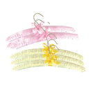 SET OF 6 SATIN COAT HANGERS