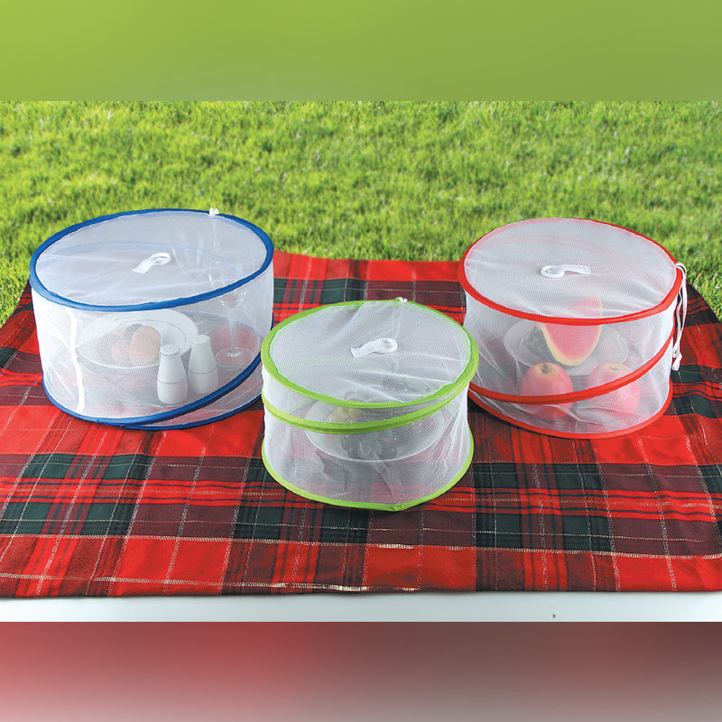3 PIECE POP-UP MESH FOOD COVERS