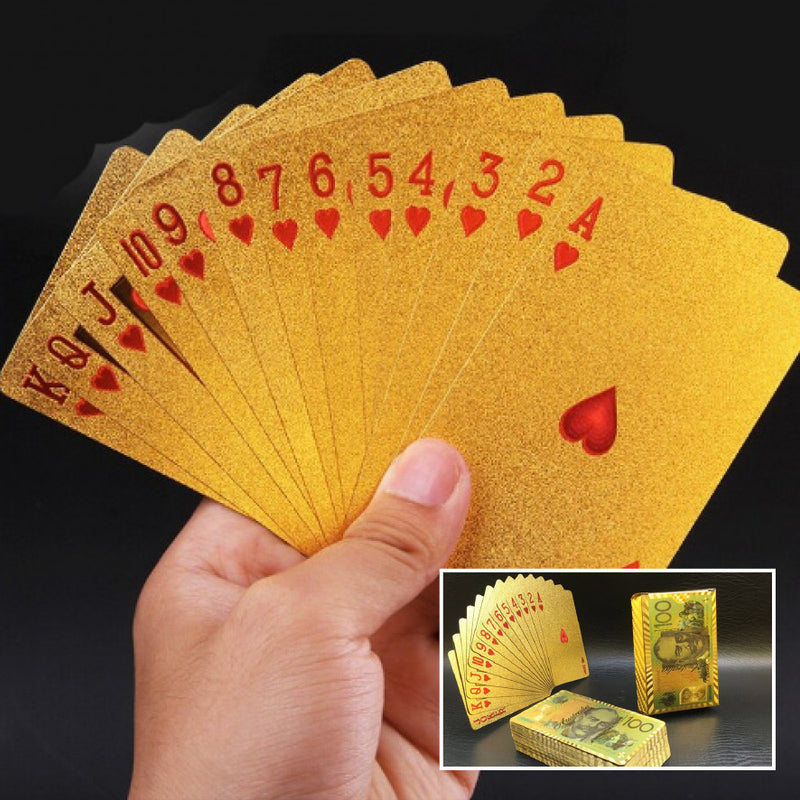 24CT GOLD PLATED PLAYING CARDS