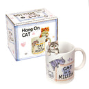 GIFT BOXED HANG ON CAT MUG