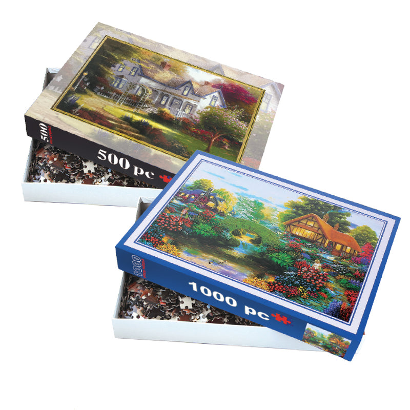 1000 AND 500 PIECE JIGSAW PUZZLES