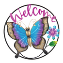 METAL 'WELCOME' PLAQUE