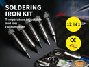 Soldering Iron Kit Electric Solder Kits Tool Wood Burning Welding Station Tips