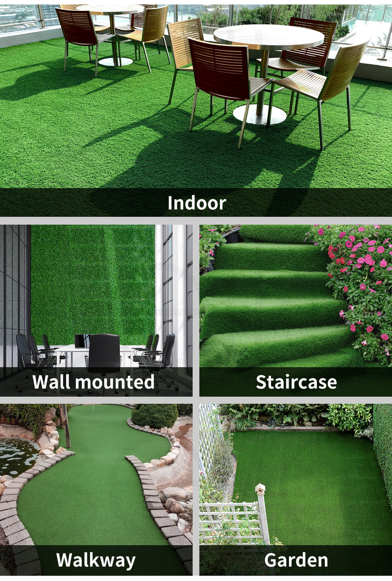 Artificial Grass Fake Flooring Mat Synthetic Turf Outdoor Garden Plastic Plant