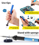Soldering Iron Kit Electric Solder Kits Tool Wood Burning Welding Station Tips